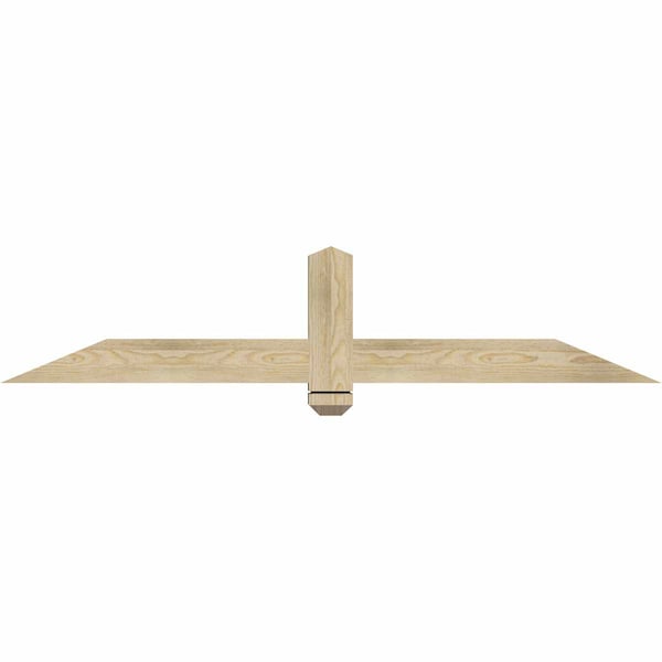 Ekena Millwork Eugene Rough Sawn Timber Gable Bracket, Douglas Fir, 60"W x 12"H x 4"D x 4"F, 5/12 Pitch GBW060X12X0404EUG00RDF - main